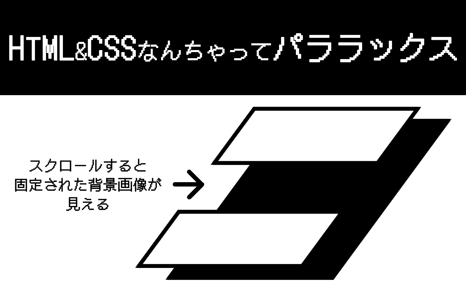 HTML&CSSでなんちゃってパララックス
