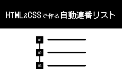 HTML&CSSで作る自動連番リスト